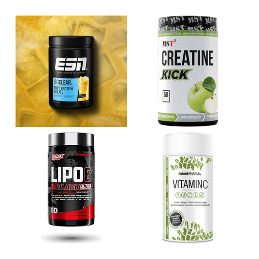 Wettkampfvorbereitung: ESN ISOCLEAR + MST Creatine + 2 weitere – alle enthaltenen Artikel