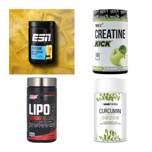 Wettkampfvorbereitung: ESN ISOCLEAR + MST Creatine + 2 weitere – alle enthaltenen Artikel