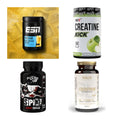Wettkampfvorbereitung: ESN ISOCLEAR + MST Creatine + 2 weitere – alle enthaltenen Artikel