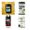 Wettkampfvorbereitung: ESN ISOCLEAR + MST Creatine + 2 weitere – alle enthaltenen Artikel
