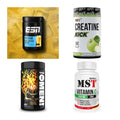 Wettkampfvorbereitung: ESN ISOCLEAR + MST Creatine + 2 weitere – alle enthaltenen Artikel