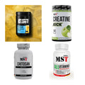Wettkampfvorbereitung: ESN ISOCLEAR + MST Creatine + 2 weitere – alle enthaltenen Artikel