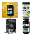 Wettkampfvorbereitung: ESN ISOCLEAR + MST Creatine + 2 weitere – alle enthaltenen Artikel