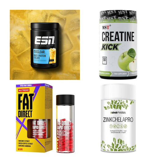 Wettkampfvorbereitung: ESN ISOCLEAR + MST Creatine + 2 weitere – alle enthaltenen Artikel