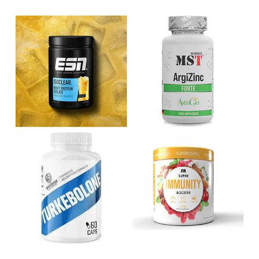 Wettkampfvorbereitung: ESN ISOCLEAR + MST ArgiZinc + 2 weitere – alle enthaltenen Artikel