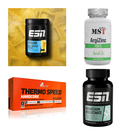 Wettkampfvorbereitung: ESN ISOCLEAR + MST ArgiZinc + 2 weitere – alle enthaltenen Artikel