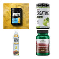 Wettkampfvorbereitung: ESN ISOCLEAR + MST Creatine + 2 weitere – alle enthaltenen Artikel