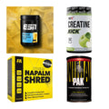Wettkampfvorbereitung: ESN ISOCLEAR + MST Creatine + 2 weitere – alle enthaltenen Artikel