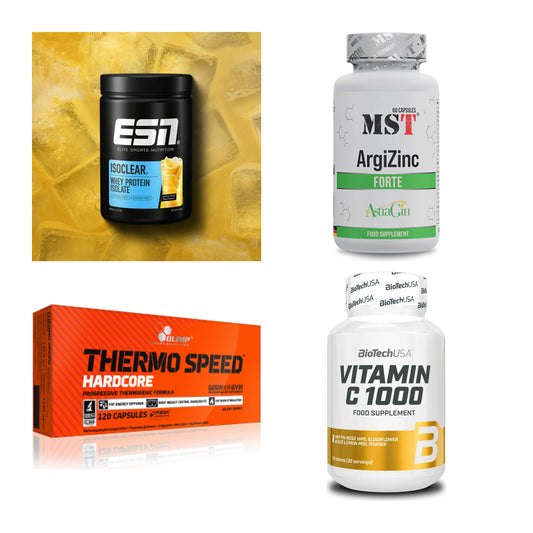 Wettkampfvorbereitung: ESN ISOCLEAR + MST ArgiZinc + 2 weitere – alle enthaltenen Artikel