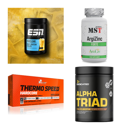 Wettkampfvorbereitung: ESN ISOCLEAR + MST ArgiZinc + 2 weitere – alle enthaltenen Artikel