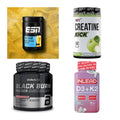 Wettkampfvorbereitung: ESN ISOCLEAR + MST Creatine + 2 weitere – alle enthaltenen Artikel