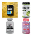 Wettkampfvorbereitung: ESN ISOCLEAR + MST Creatine + 2 weitere – alle enthaltenen Artikel