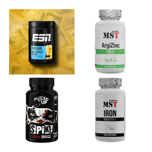 Wettkampfvorbereitung: ESN ISOCLEAR + MST ArgiZinc + 2 weitere – alle enthaltenen Artikel