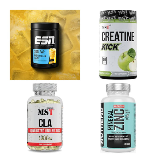 Wettkampfvorbereitung: ESN ISOCLEAR + MST Creatine + 2 weitere – alle enthaltenen Artikel