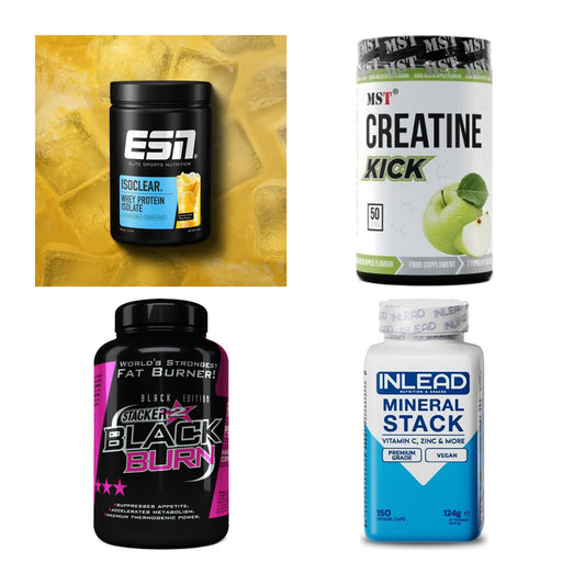 Wettkampfvorbereitung: ESN ISOCLEAR + MST Creatine + 2 weitere – alle enthaltenen Artikel