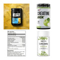 Wettkampfvorbereitung: ESN ISOCLEAR + MST Creatine + 2 weitere – alle enthaltenen Artikel