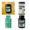 Wettkampfvorbereitung: ESN ISOCLEAR + MST Creatine + 2 weitere – alle enthaltenen Artikel