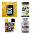 Wettkampfvorbereitung: ESN ISOCLEAR + MST Creatine + 2 weitere – alle enthaltenen Artikel