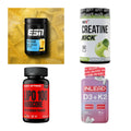 Wettkampfvorbereitung: ESN ISOCLEAR + MST Creatine + 2 weitere – alle enthaltenen Artikel