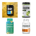 Wettkampfvorbereitung: ESN ISOCLEAR + MST Creatine + 2 weitere – alle enthaltenen Artikel