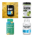 Wettkampfvorbereitung: ESN ISOCLEAR + MST Creatine + 2 weitere – alle enthaltenen Artikel