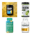 Wettkampfvorbereitung: ESN ISOCLEAR + MST Creatine + 2 weitere – alle enthaltenen Artikel