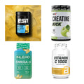 Wettkampfvorbereitung: ESN ISOCLEAR + MST Creatine + 2 weitere – alle enthaltenen Artikel