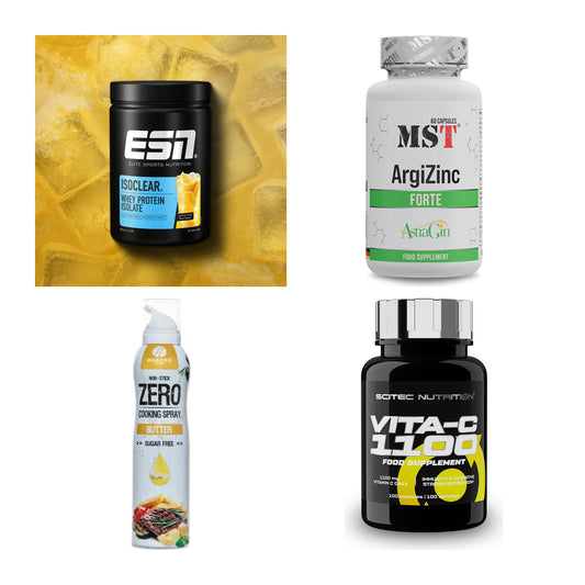 Wettkampfvorbereitung: ESN ISOCLEAR + MST ArgiZinc + 2 weitere – alle enthaltenen Artikel