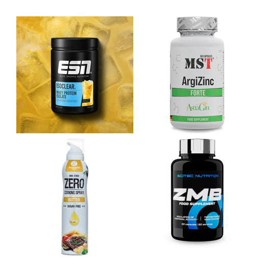 Wettkampfvorbereitung: ESN ISOCLEAR + MST ArgiZinc + 2 weitere – alle enthaltenen Artikel