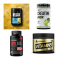 Wettkampfvorbereitung: ESN ISOCLEAR + MST Creatine + 2 weitere – alle enthaltenen Artikel