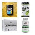 Wettkampfvorbereitung: ESN ISOCLEAR + MST Creatine + 2 weitere – alle enthaltenen Artikel