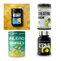 Wettkampfvorbereitung: ESN ISOCLEAR + MST Creatine + 2 weitere – alle enthaltenen Artikel
