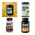 Wettkampfvorbereitung: ESN ISOCLEAR + MST Creatine + 2 weitere – alle enthaltenen Artikel