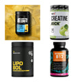 Wettkampfvorbereitung: ESN ISOCLEAR + MST Creatine + 2 weitere – alle enthaltenen Artikel