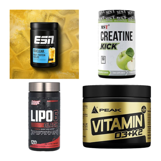 Wettkampfvorbereitung: ESN ISOCLEAR + MST Creatine + 2 weitere – alle enthaltenen Artikel