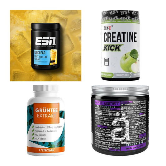 Wettkampfvorbereitung: ESN ISOCLEAR + MST Creatine + 2 weitere – alle enthaltenen Artikel