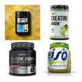 Wettkampfvorbereitung: ESN ISOCLEAR + MST Creatine + 2 weitere – alle enthaltenen Artikel