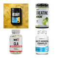 Wettkampfvorbereitung: ESN ISOCLEAR + MST Creatine + 2 weitere – alle enthaltenen Artikel