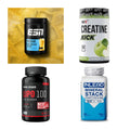 Wettkampfvorbereitung: ESN ISOCLEAR + MST Creatine + 2 weitere – alle enthaltenen Artikel