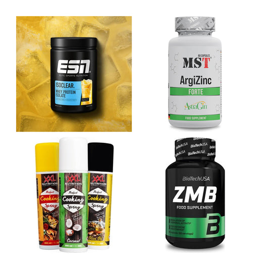 Wettkampfvorbereitung: ESN ISOCLEAR + MST ArgiZinc + 2 weitere – alle enthaltenen Artikel