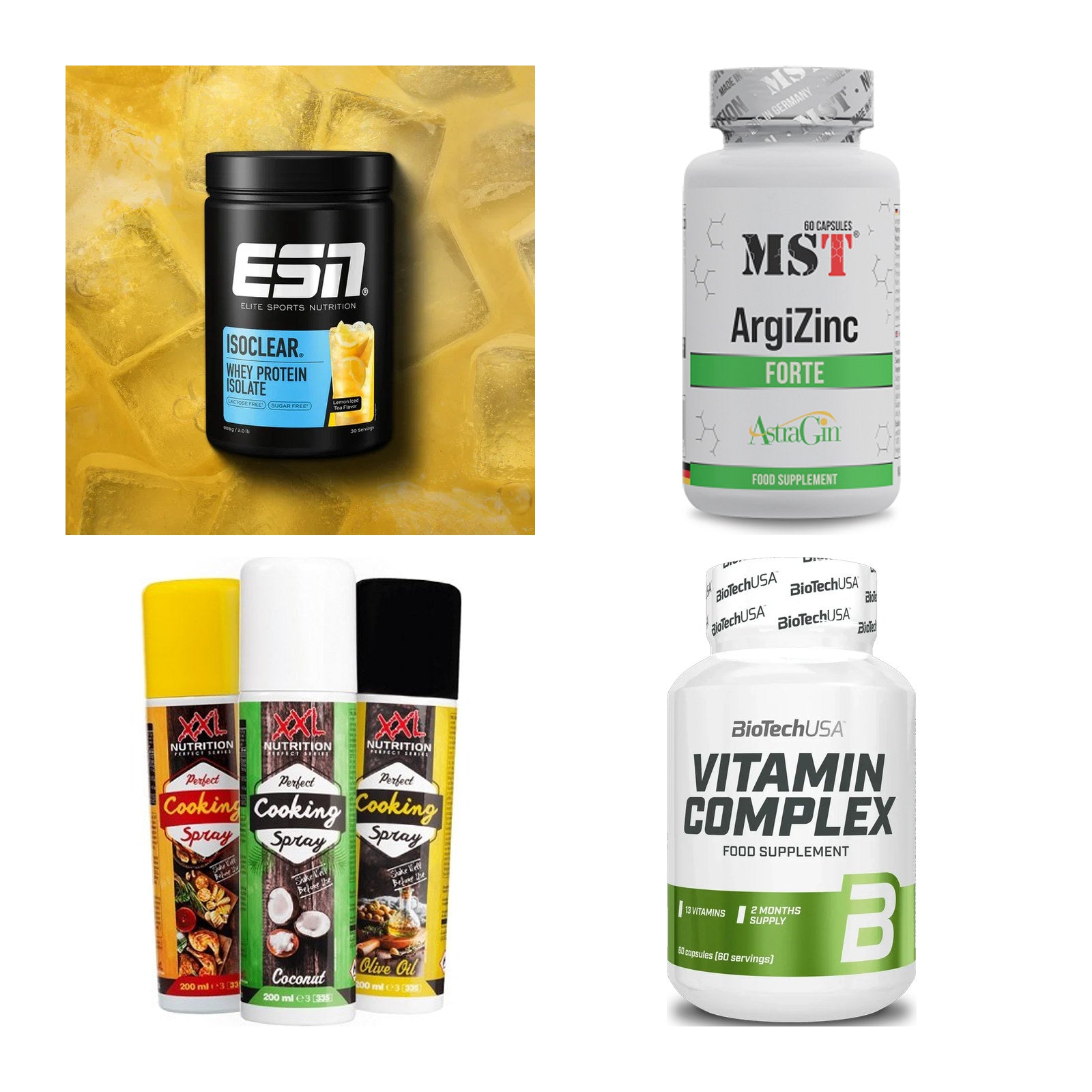 Wettkampfvorbereitung: ESN ISOCLEAR + MST ArgiZinc + 2 weitere – alle enthaltenen Artikel