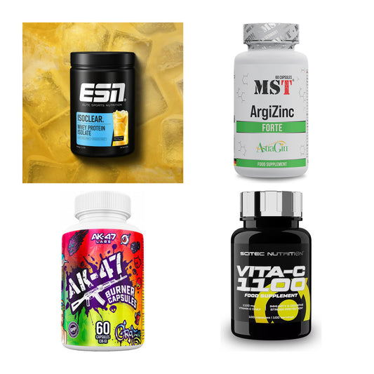 Wettkampfvorbereitung: ESN ISOCLEAR + MST ArgiZinc + 2 weitere – alle enthaltenen Artikel
