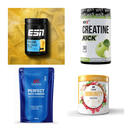 Wettkampfvorbereitung: ESN ISOCLEAR + MST Creatine + 2 weitere – alle enthaltenen Artikel