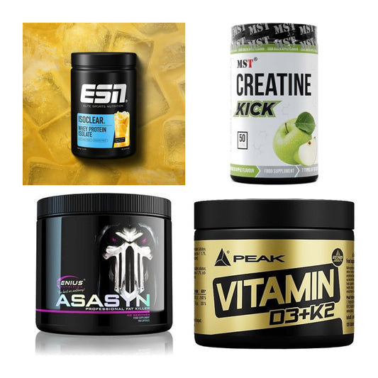 Wettkampfvorbereitung: ESN ISOCLEAR + MST Creatine + 2 weitere – alle enthaltenen Artikel