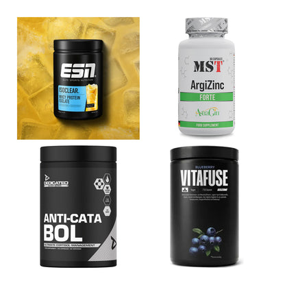 Wettkampfvorbereitung: ESN ISOCLEAR + MST ArgiZinc + 2 weitere – alle enthaltenen Artikel