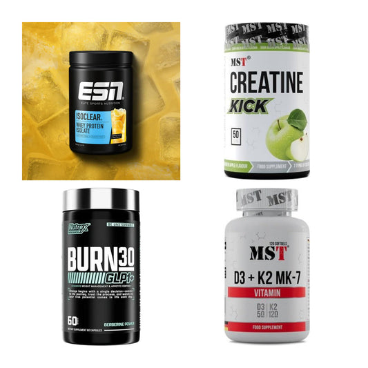 Wettkampfvorbereitung: ESN ISOCLEAR + MST Creatine + 2 weitere – alle enthaltenen Artikel