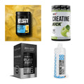 Wettkampfvorbereitung: ESN ISOCLEAR + MST Creatine + 2 weitere – alle enthaltenen Artikel