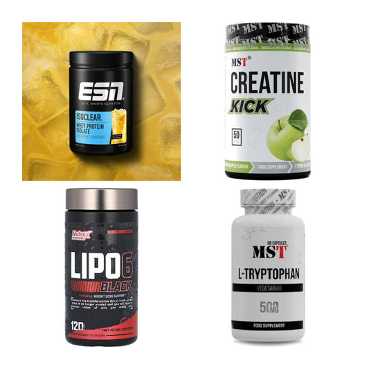 Wettkampfvorbereitung: ESN ISOCLEAR + MST Creatine + 2 weitere – alle enthaltenen Artikel