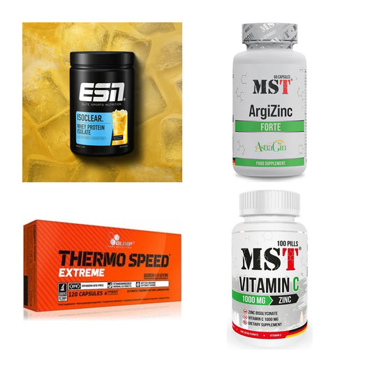 Wettkampfvorbereitung: ESN ISOCLEAR + MST ArgiZinc + 2 weitere – alle enthaltenen Artikel