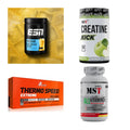 Wettkampfvorbereitung: ESN ISOCLEAR + MST Creatine + 2 weitere – alle enthaltenen Artikel